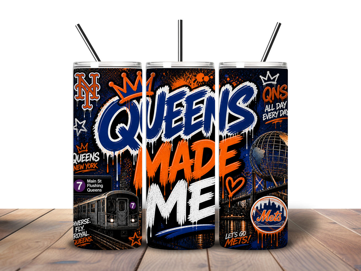 NYC Borough “Made Me” 20 oz Skinny Tumbler Collection | Brooklyn • Bronx • Queens Edition