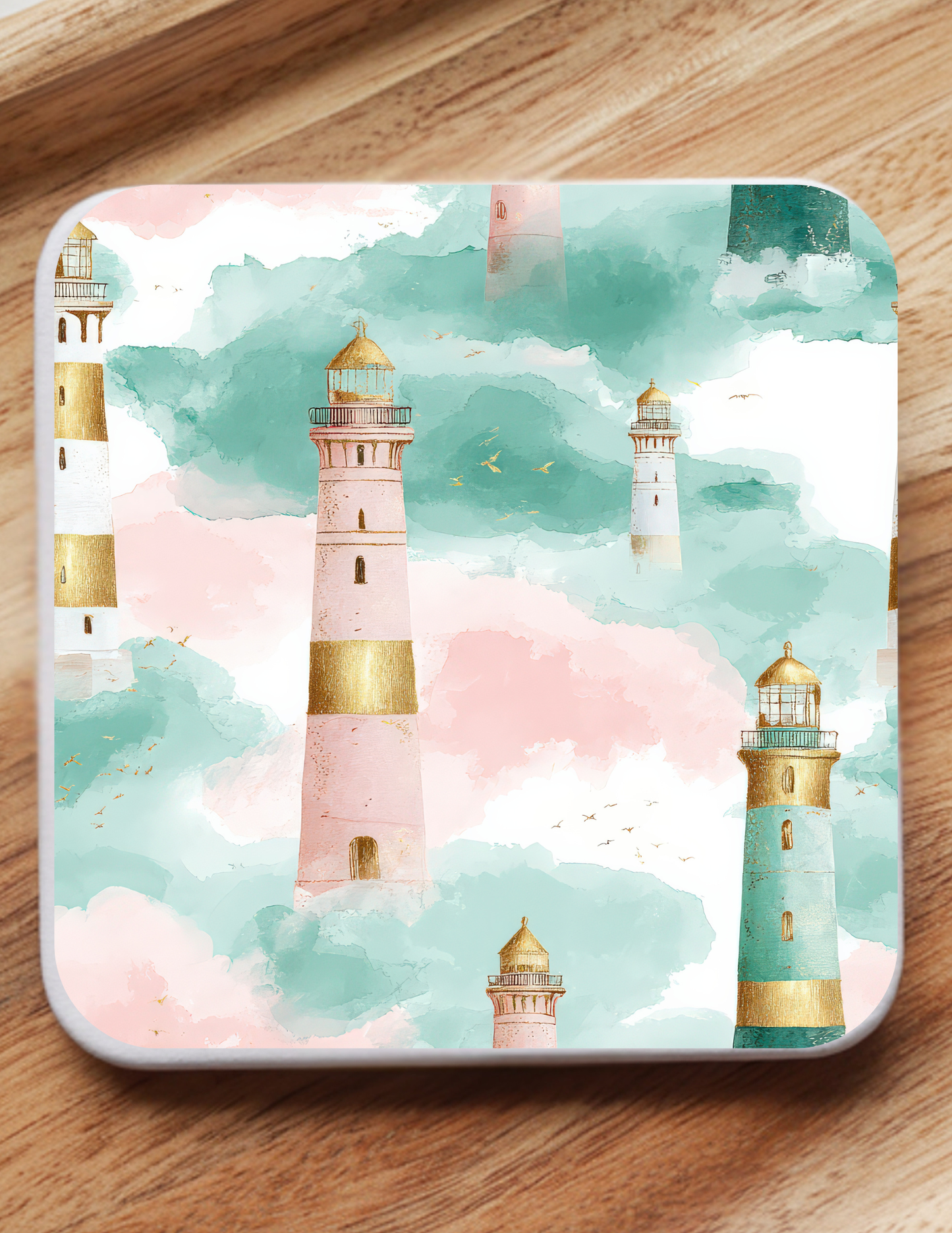 Coastal Luxe Coaster Set (5 Pack) | Nautical, Jellyfish, Sailboats & Floral Summer Designs