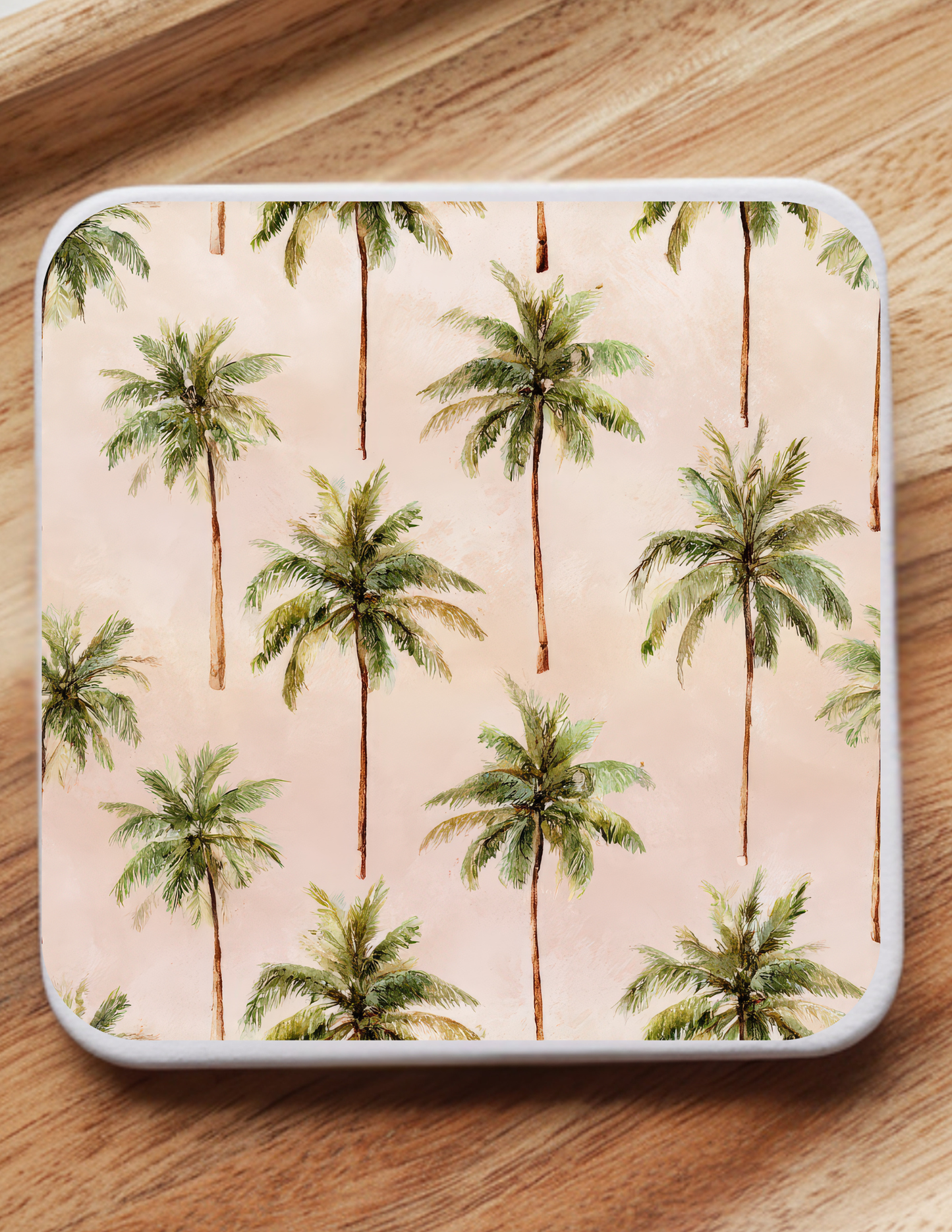 Tropical Luxe Coaster Set (5 Pack) | Palm Trees, Florals & Martini Coastal Chic Decor