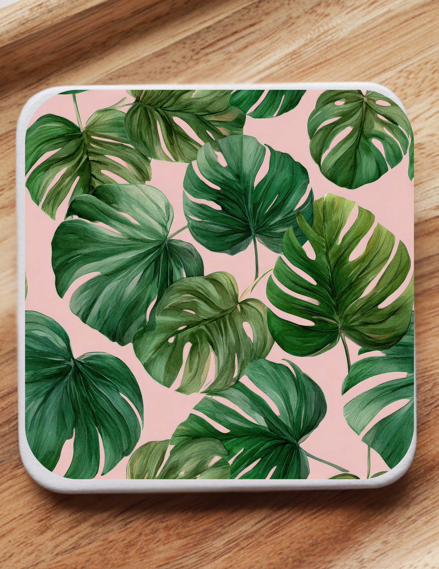 Tropical Luxe Coaster Set (5 Pack) | Palm Trees, Florals & Martini Coastal Chic Decor