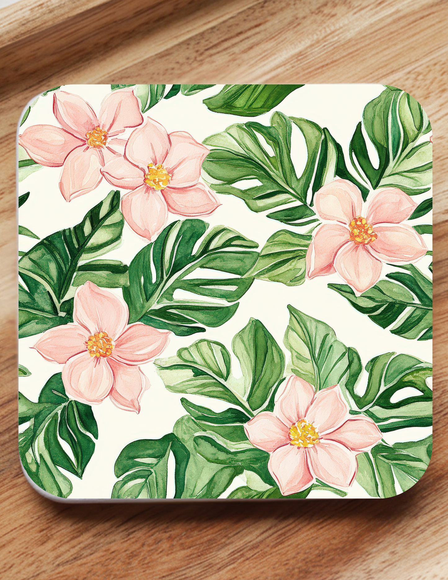 Tropical Luxe Coaster Set (5 Pack) | Palm Trees, Florals & Martini Coastal Chic Decor