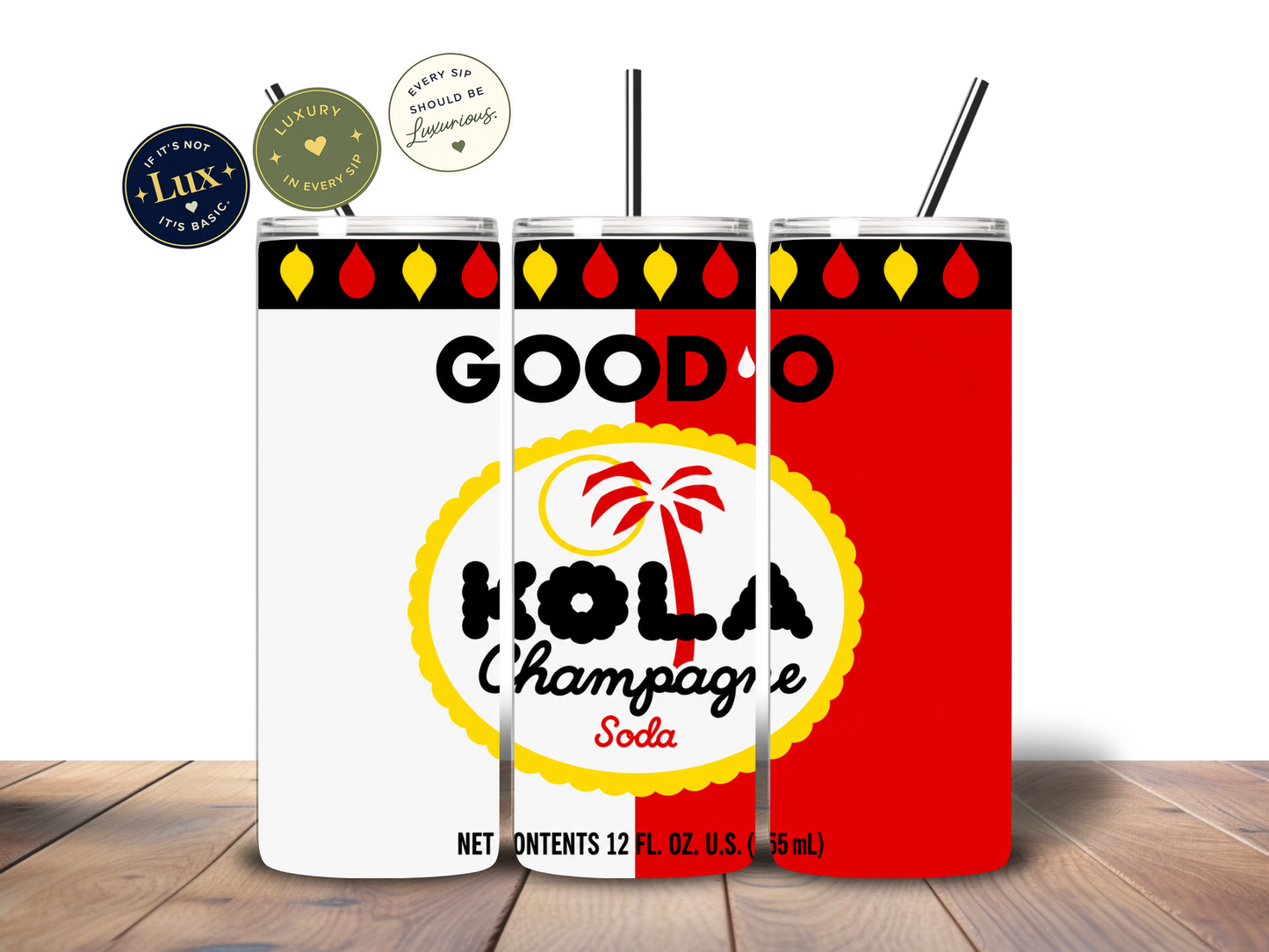 Good-O Cola Champagne Inspired 20 oz Skinny Tumbler