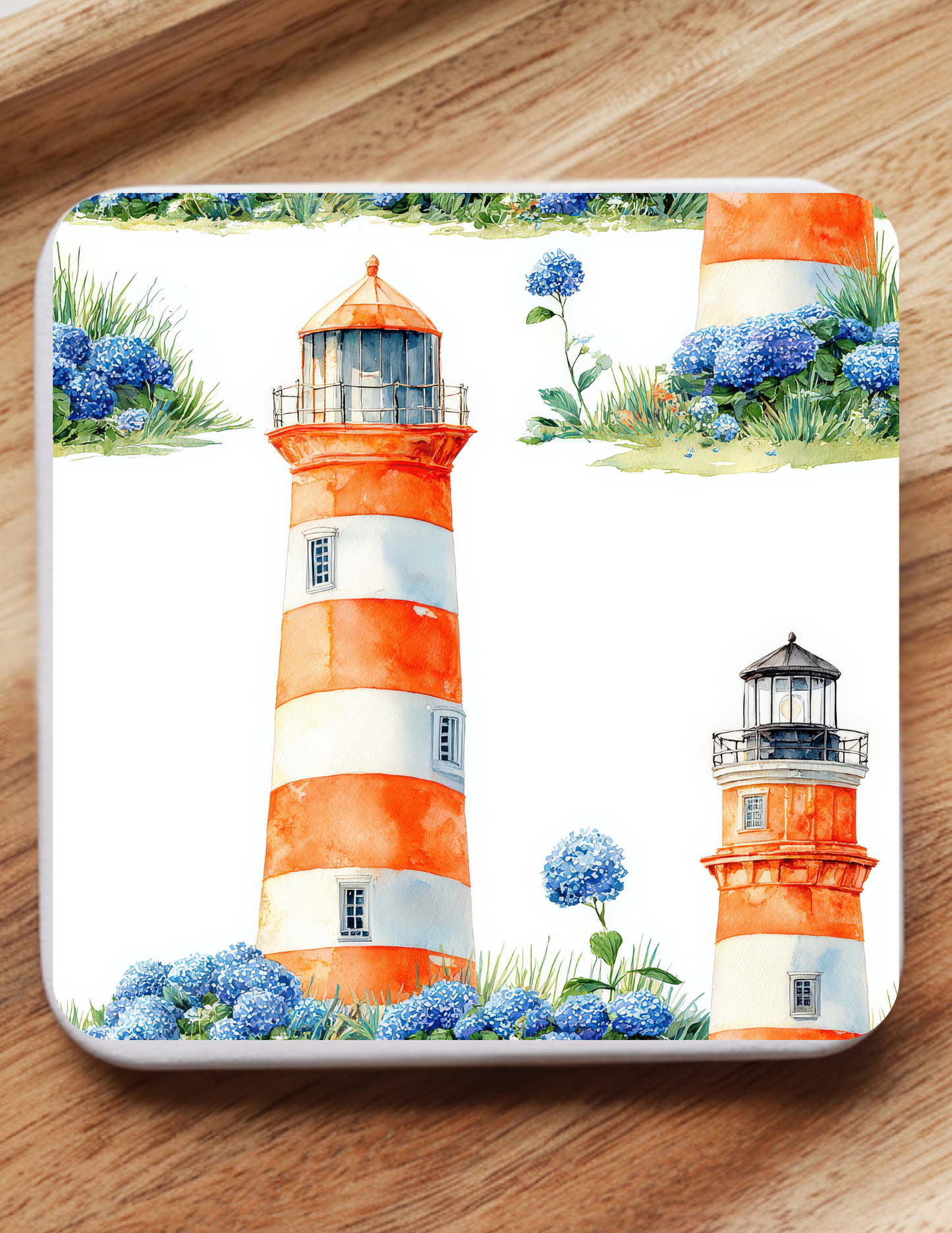 Summer Coastal Coaster Set (5 Pack) | Hydrangea, Nautical & Floral Designs