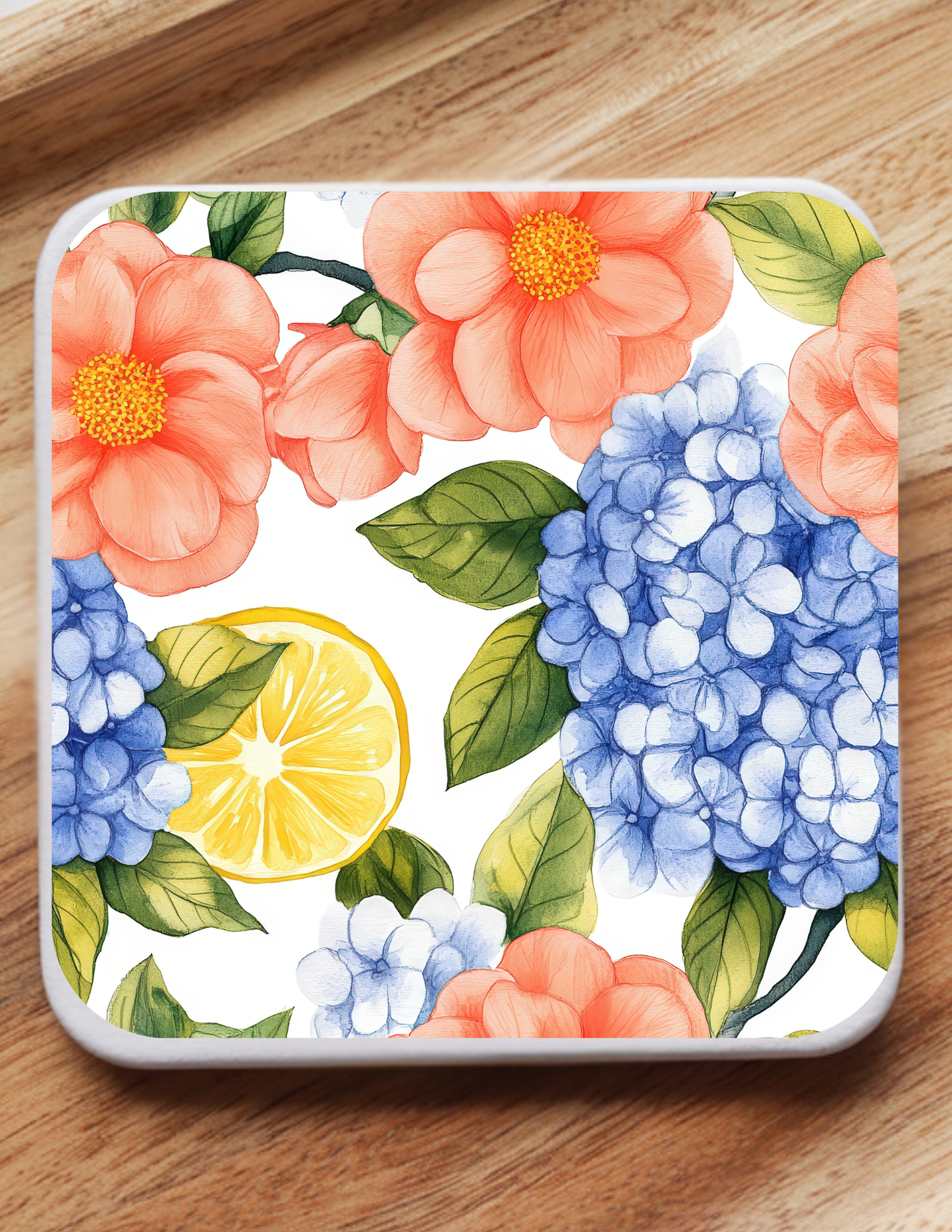 Summer Coastal Coaster Set (5 Pack) | Hydrangea, Nautical & Floral Designs