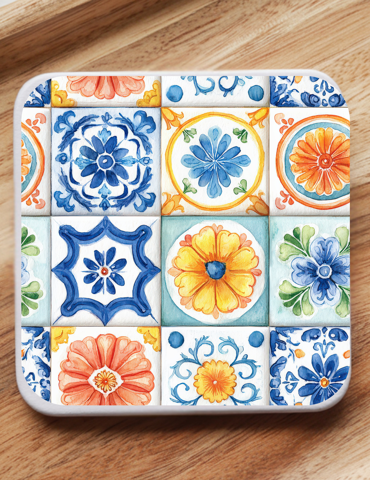 Summer Coastal Coaster Set (5 Pack) | Hydrangea, Nautical & Floral Designs