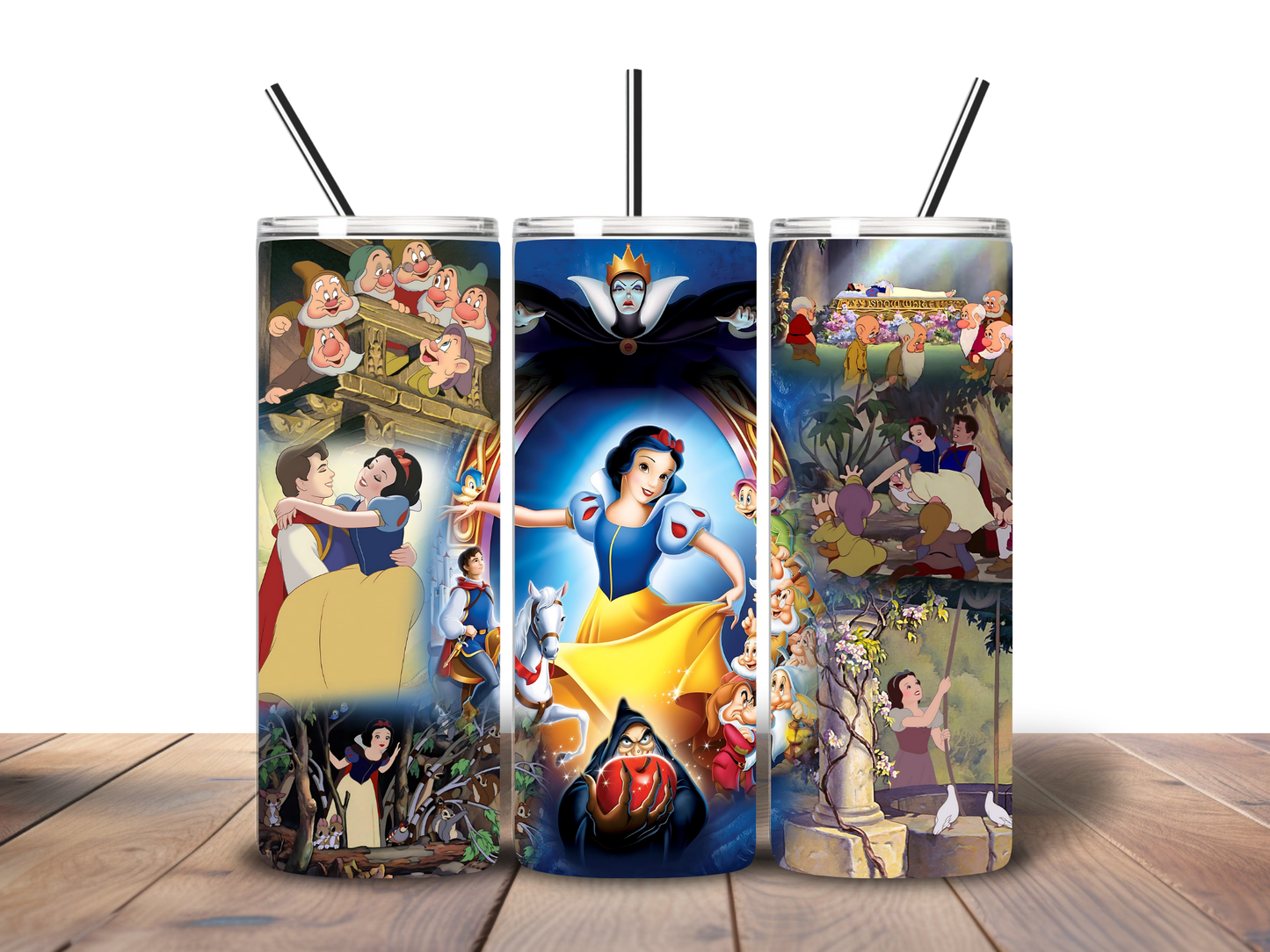 Fairytale Princess Story Tumbler – 20 oz Classic Cartoon Inspired Skinny Tumbler