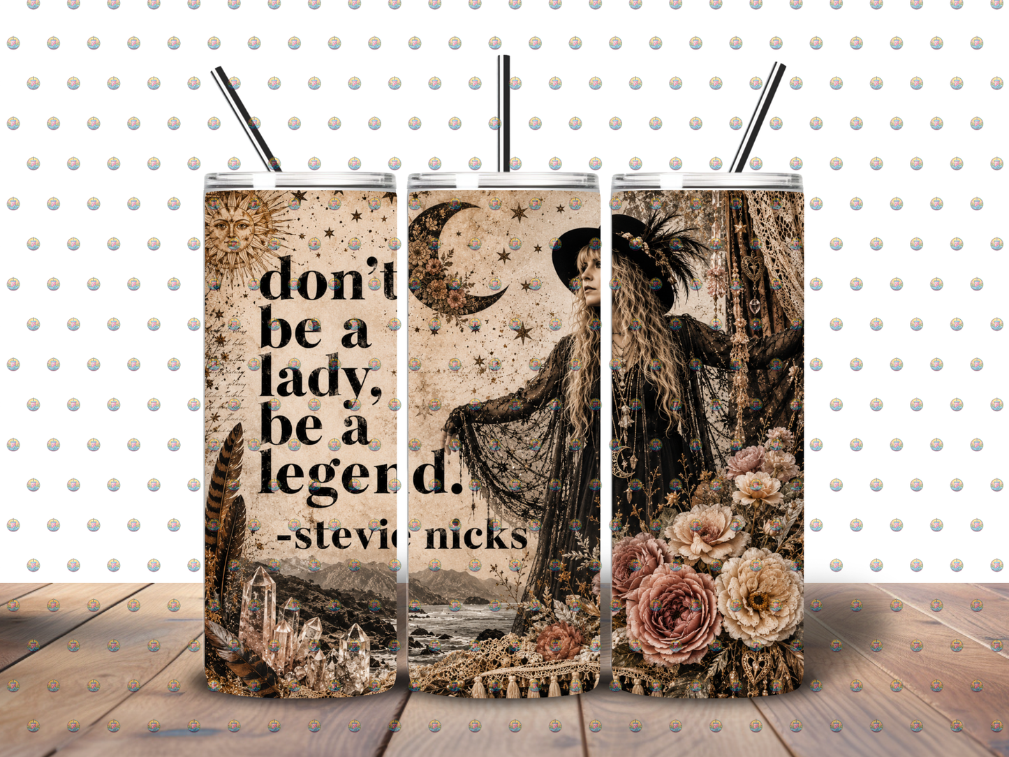 Don’t Be a Lady, Be a Legend| STEVIE NICKS – 20 oz Skinny Tumbler