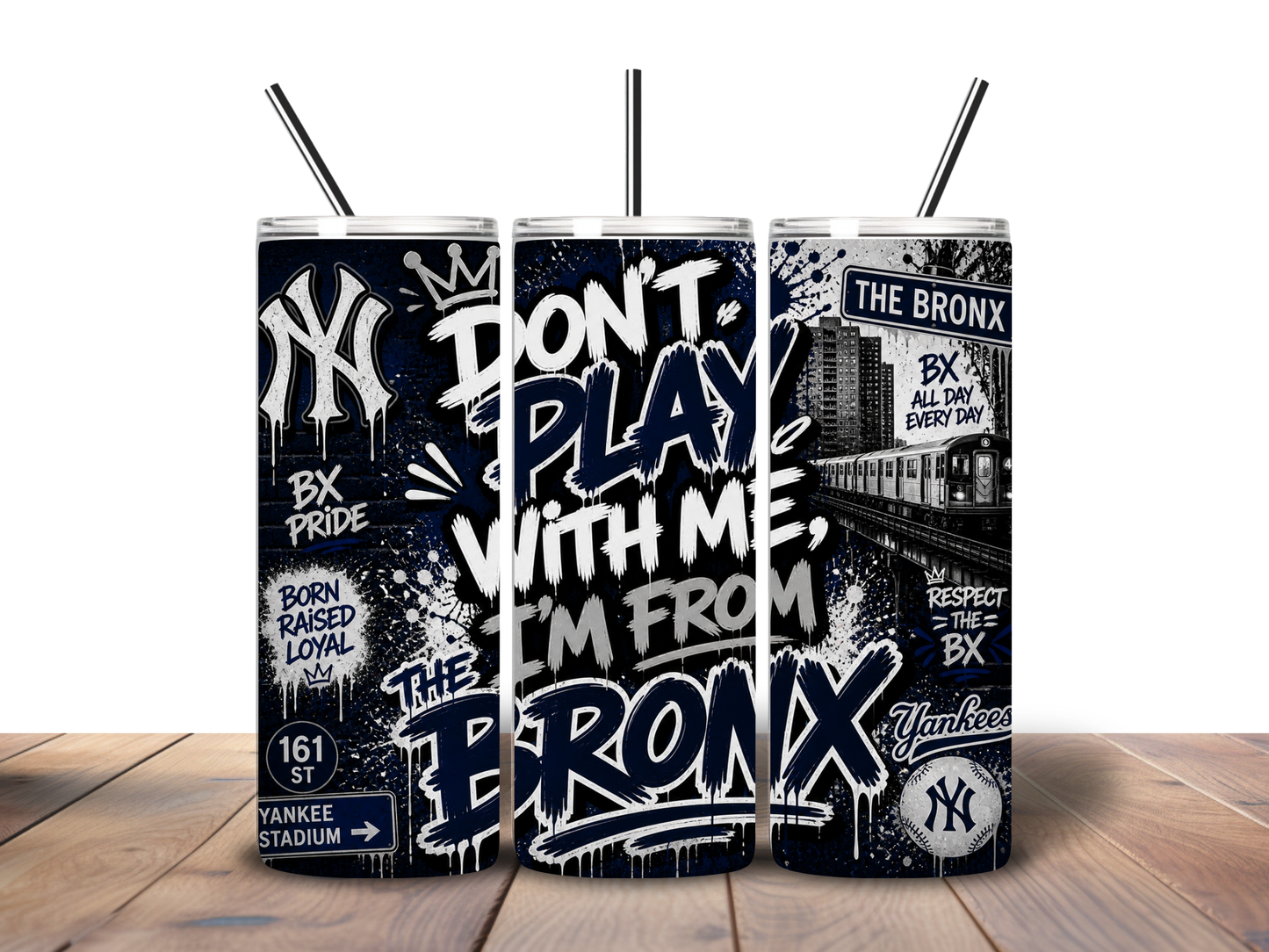 NYC Borough “Made Me” 20 oz Skinny Tumbler Collection | Brooklyn • Bronx • Queens Edition
