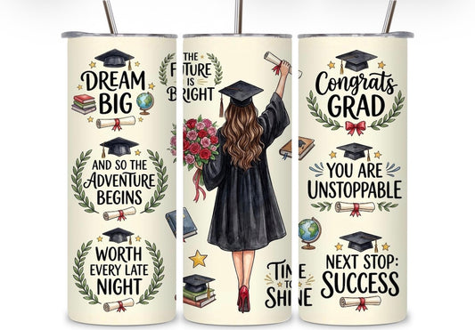 Graduation 2026 Tumbler – Male & Female Versions Available